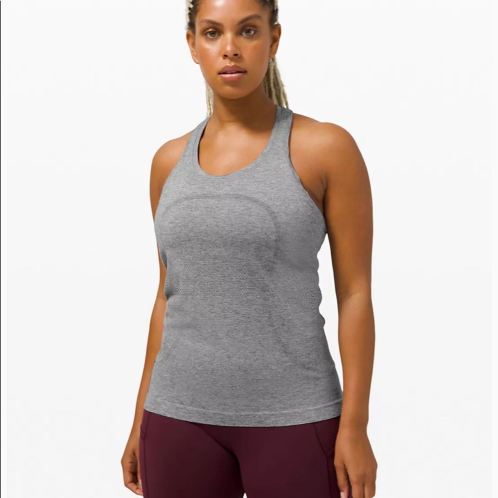 Grey Swiftly Tech Racerback Tank Lululemon